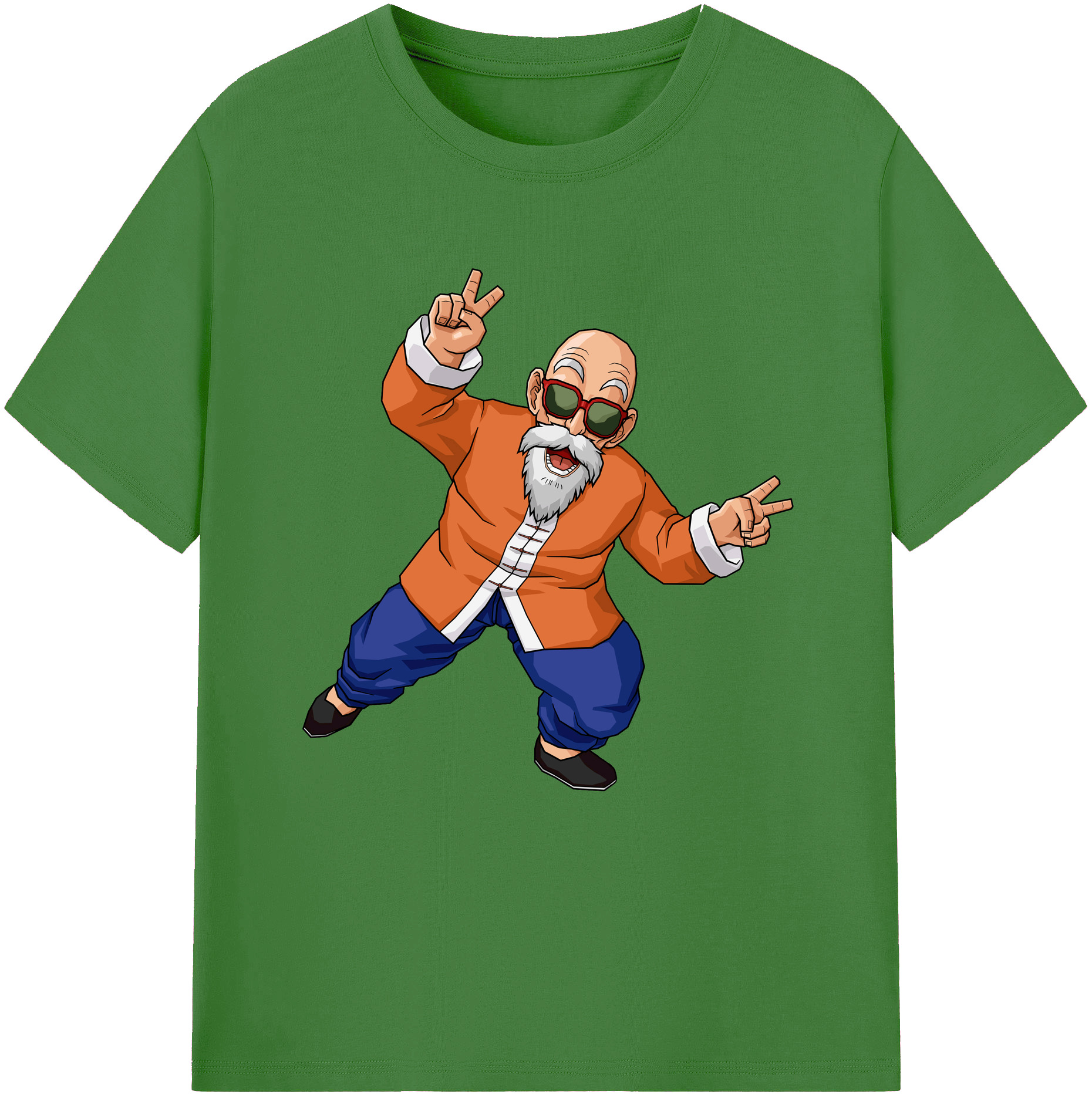 （画像用） ドラゴンボール 亀仙人（かめせんにん） DRAGON BALL Master Roshi Kame Sennin レディースカジュアルプリントTシャツ（綿100％）